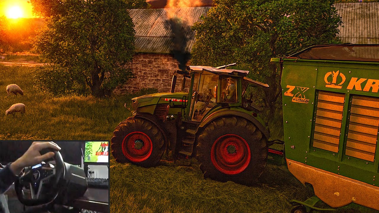 Самый реалистичный ТРАКТОР в Farming Simulator 25 | Геймплей Thrustmaster T248