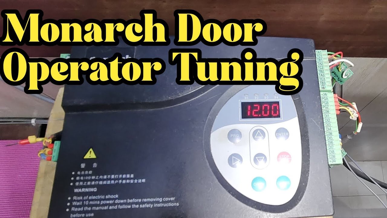 Monarch Door Operator Tuning #electrical #elevator