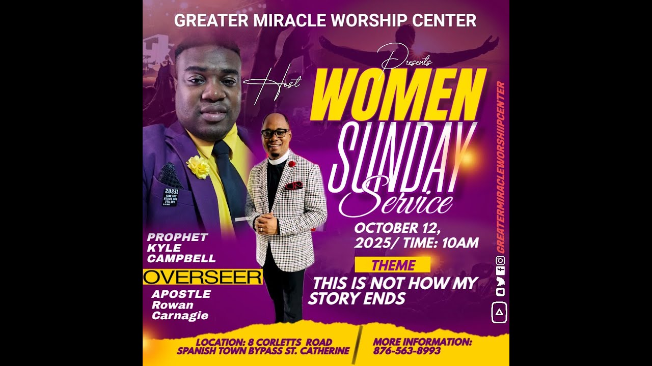 MEN SUNDAY CHURCH SERVICE OCTOBER 19, 2025