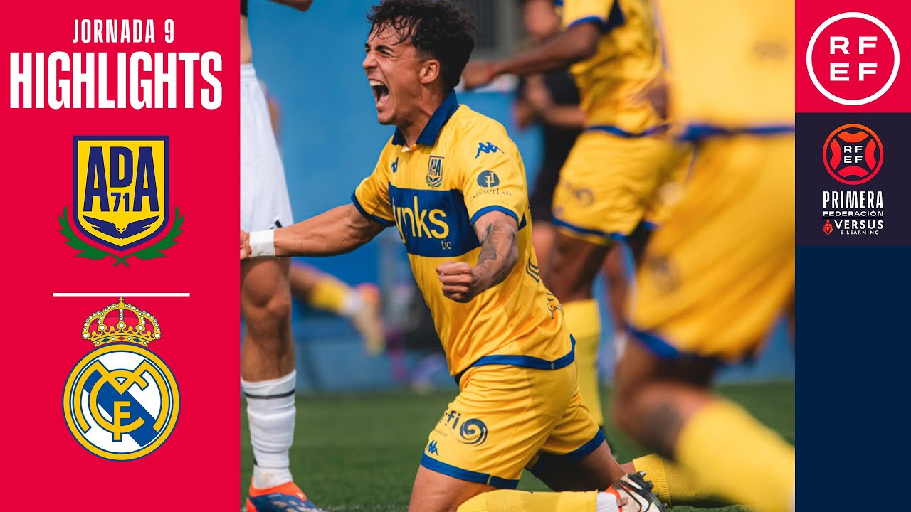 Resumen #PrimeraFederación | AD Alcorcón 2-1 Real Madrid Castilla | Jornada 9 | Temporada 2024/25