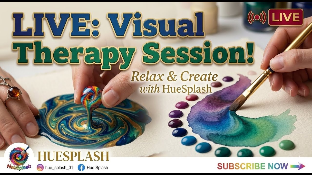 🧠HueSplash LIVE:🎨🌎Global Tales & Creative🌈 Relaxation
