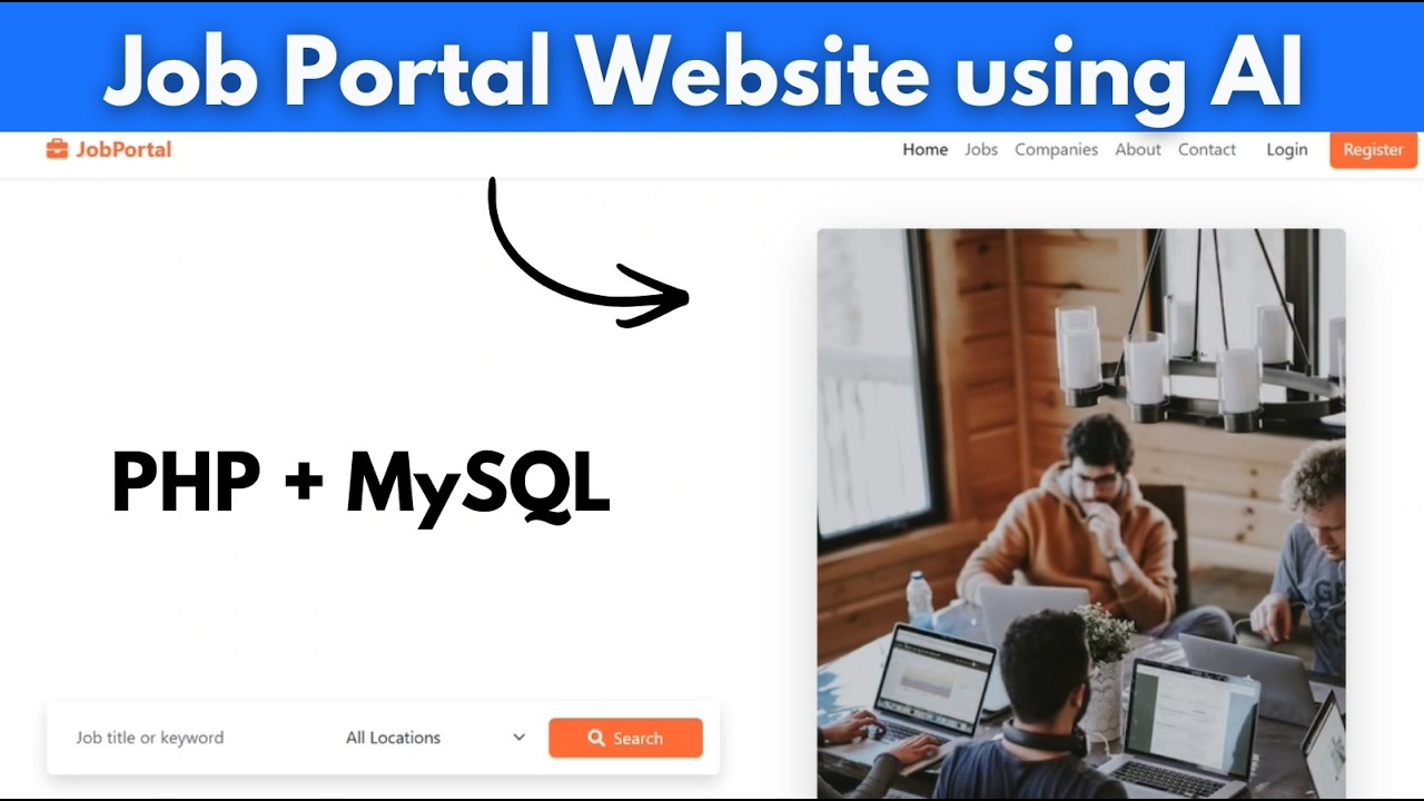 Создание сайта-портала вакансий с использованием OpenCode CLI | Проект на PHP и MySQL с панелью а...