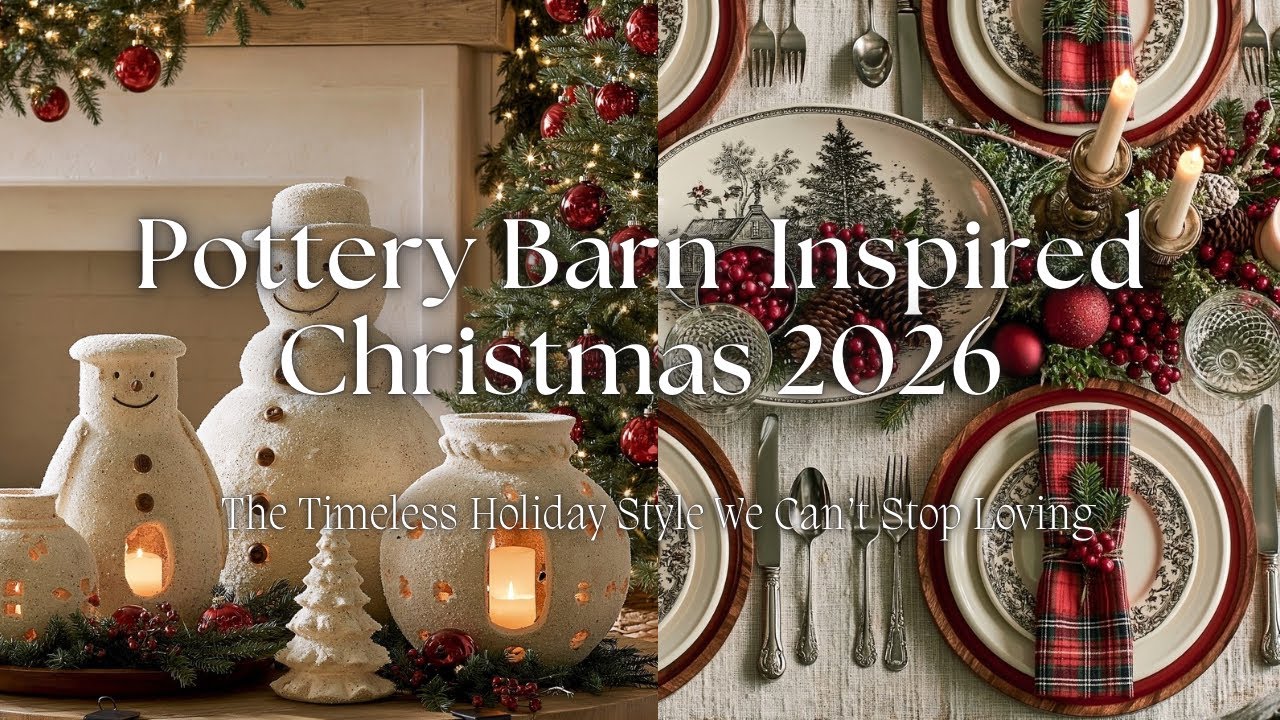 🎄 Вот почему рождественский стиль Pottery Barn никогда не устареет | Идеи декора на 2026 год
