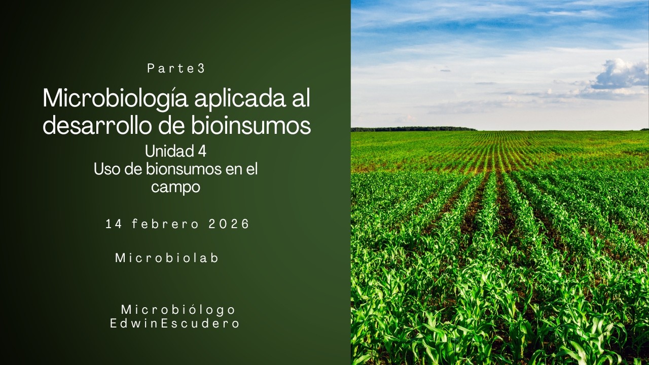 Parte 3 Unidad 4 Microbiología Aplicada al desarrollo de Bioinsumos Unidad 4