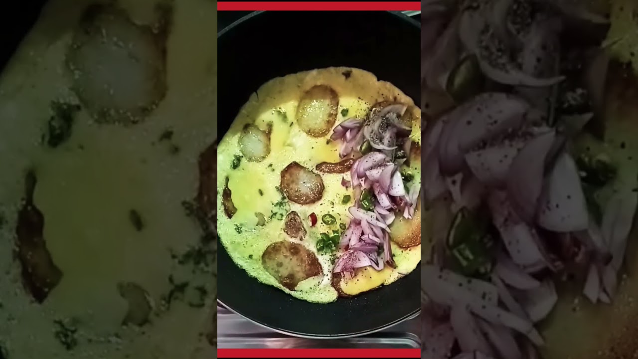 🧑‍🍳🥚Potato omelette wrap recipe 😋