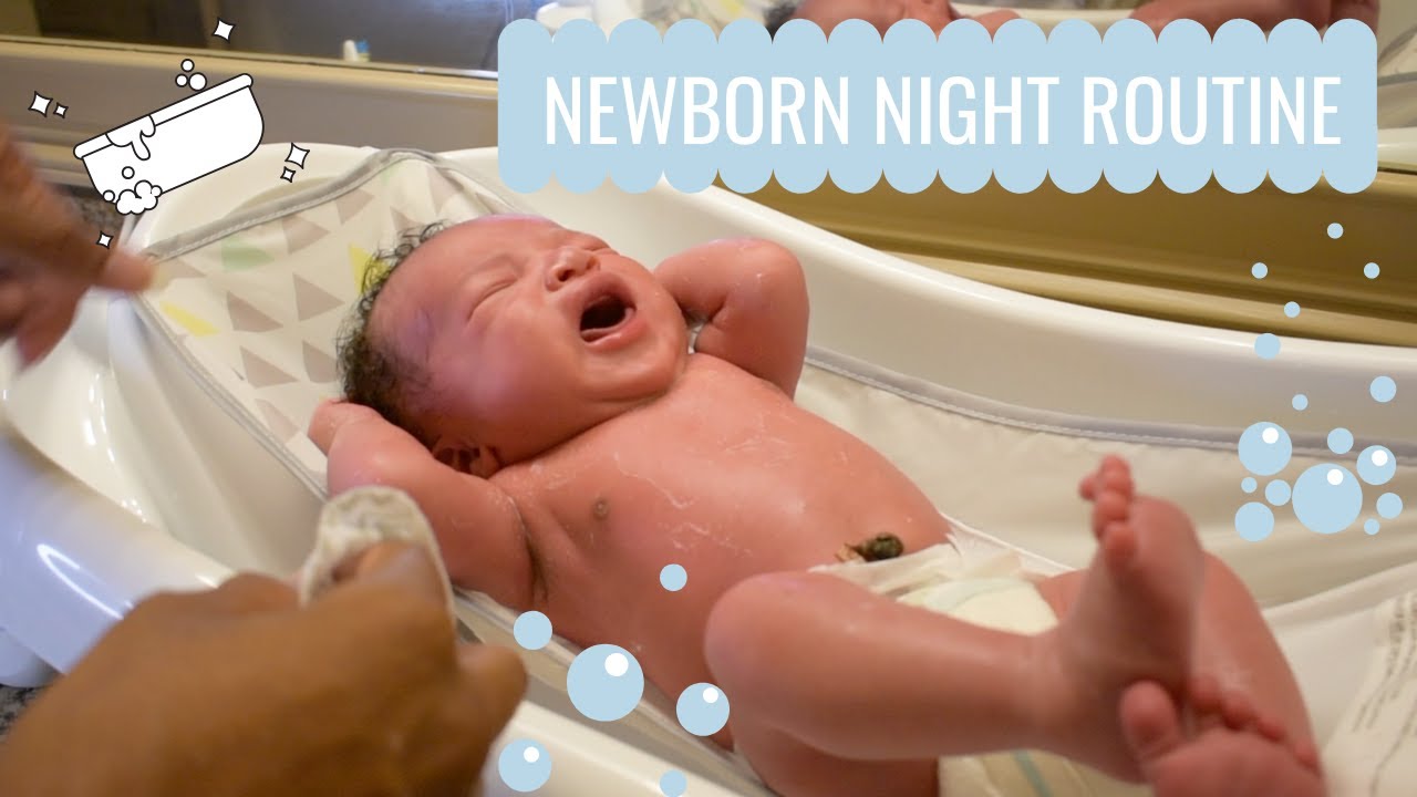 REAL Newborn Night Time Routine | 1 WEEK OLD