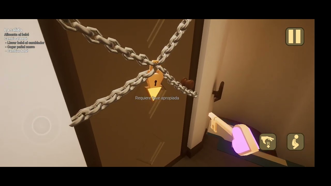 Yo jugando bebé de amarillo el muñeco diabólico 