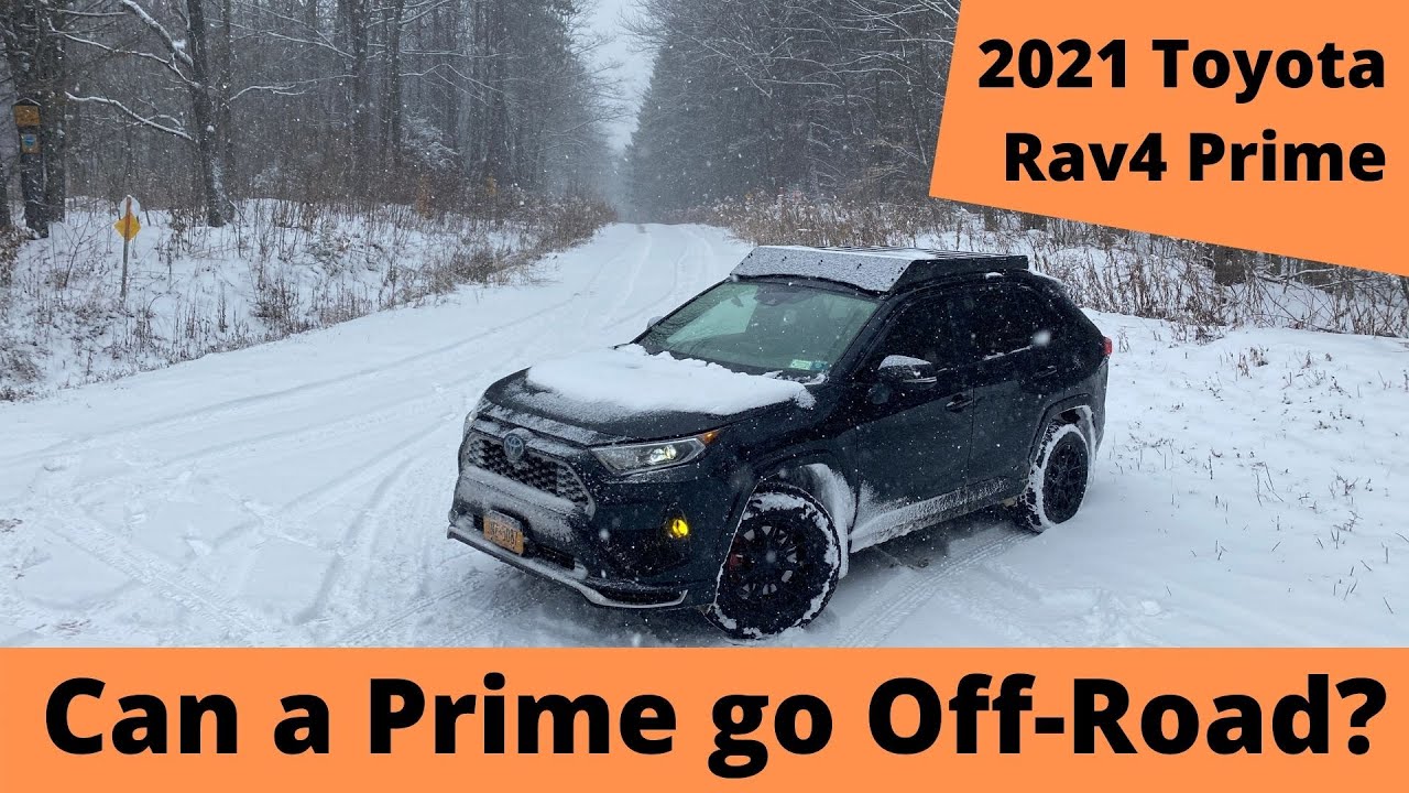 Toyota Rav4 Prime 2021 года. Внедорожные гонки по снегу!