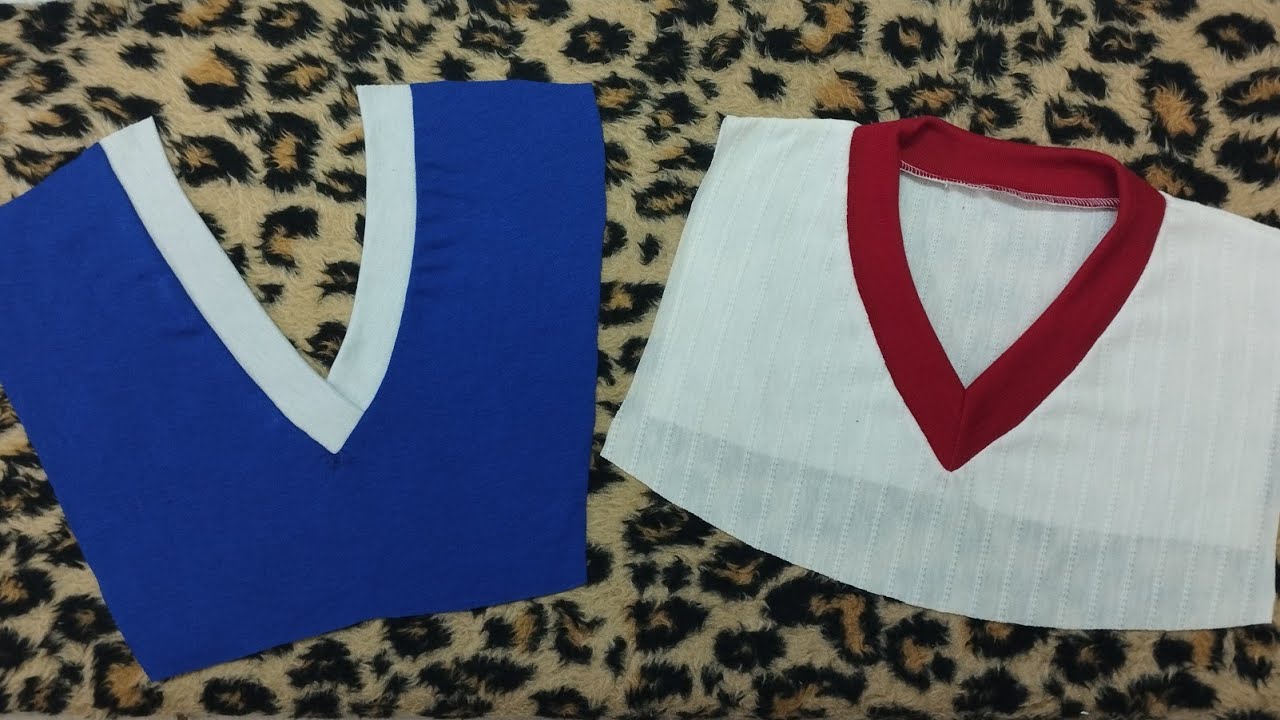Decote em  V com ribana, aprenda fazer 2 modelos bem simplificados.