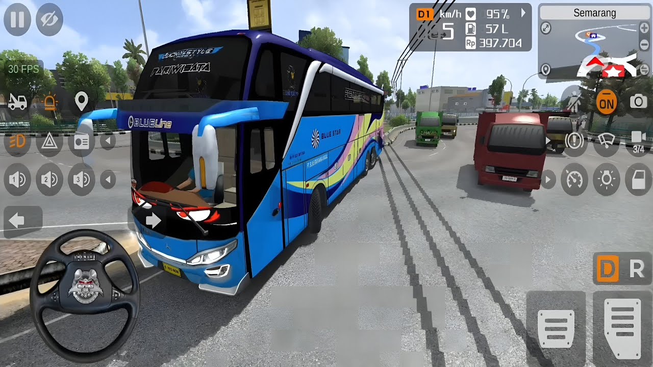 Bus Tayo Pariwisata || Bus Simulator || Bus Full Basuri