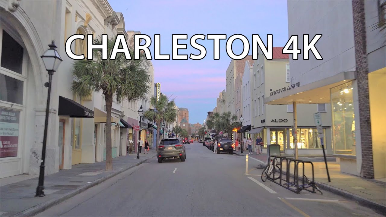 Charleston 4K - Sunset Drive - South Carolina USA