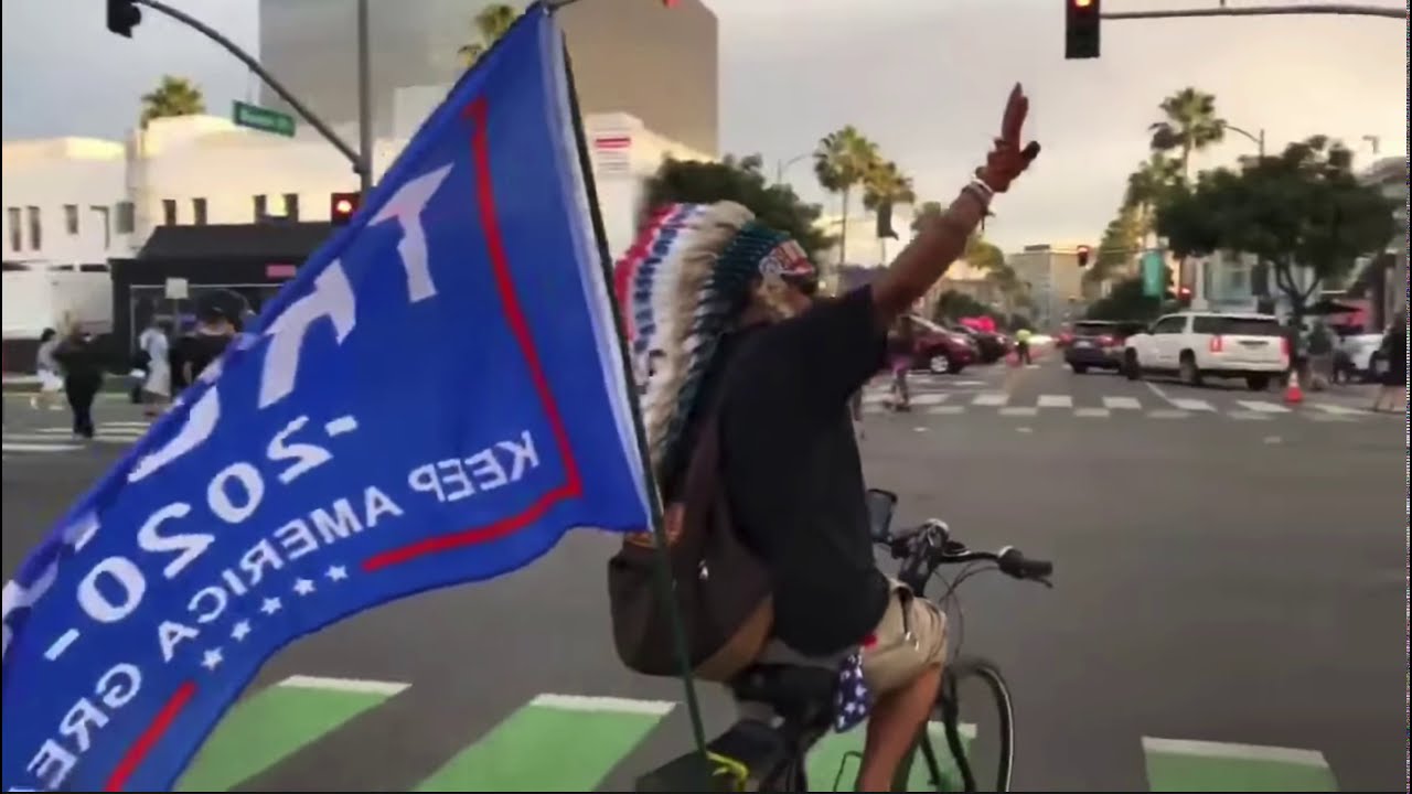 HUGE Freedom Rally 4 Trump - Beverly Hills - 🇺🇸 Patriots March 🇺🇸 - ANTIFA FAIL
