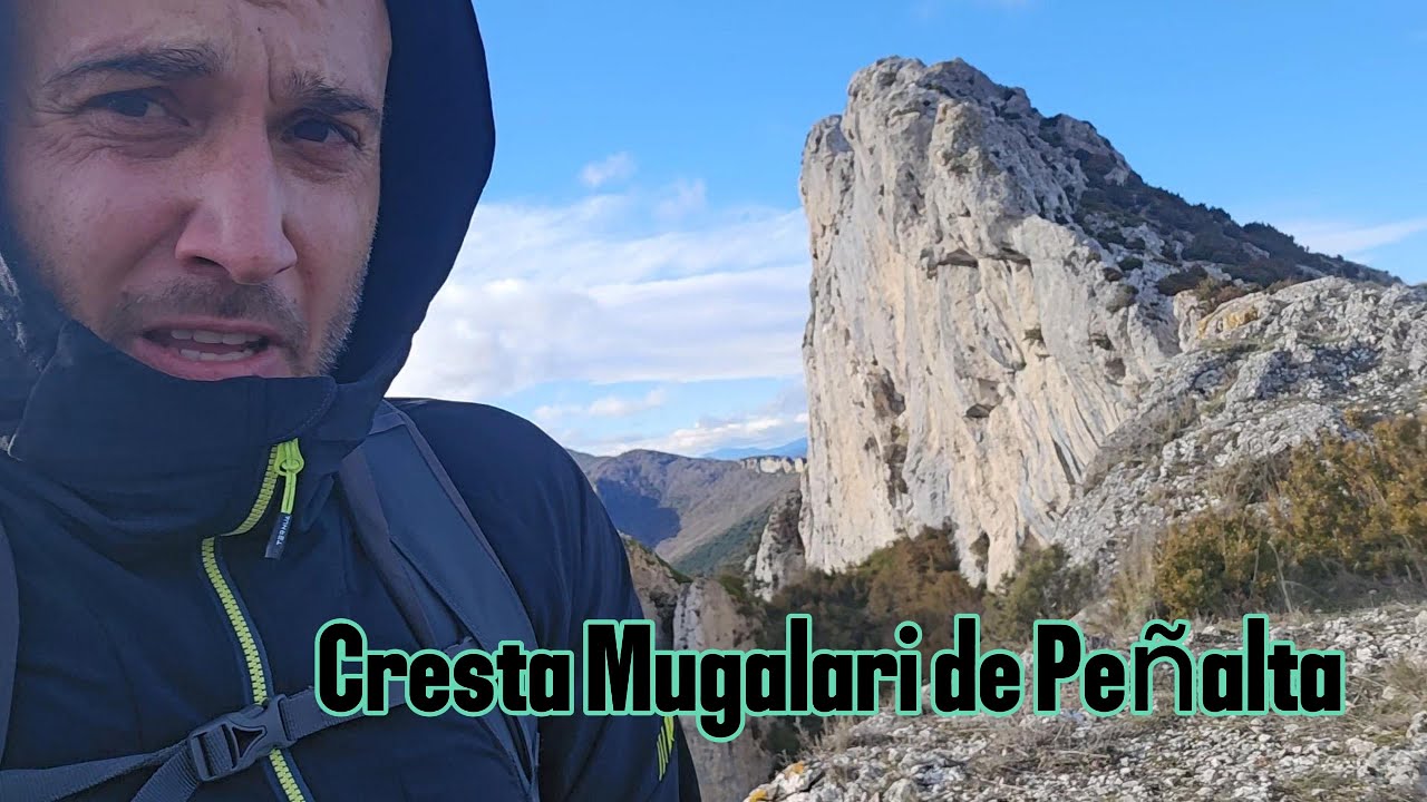 NO PENSE QUE ESTA CRESTA FUERA TAN PELIGROSA  Cresta Mugalari - Sierra Cantabria - Bernedo - Peñalta