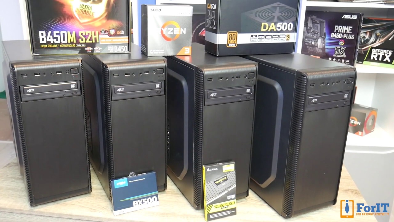 Asamblare Sistem Office ForIT - Ryzen 3 3200G, 16GB DDR4 3000MHz, 240GB SSD