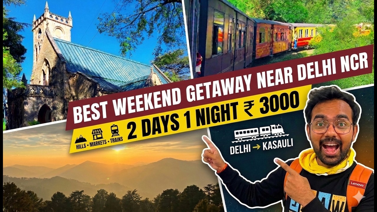A Day in KASAULI Himachal Pradesh || Best weekend tour near Delhi NCR || Top 5 must visit places
