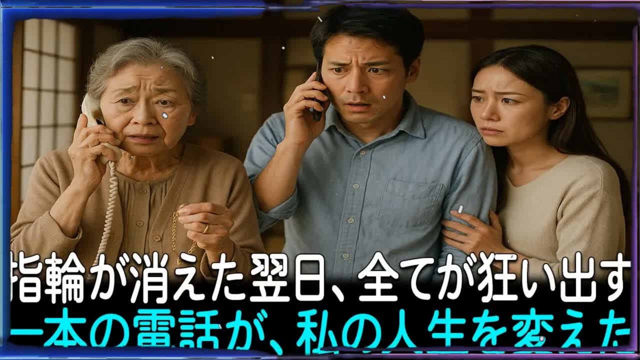 義母が泊まりに来た翌日、夫が「指輪5本分の金が消えた」と騒ぎ出した──そして一週間後、あの一本の電話で私は震えが止まらなくなった...