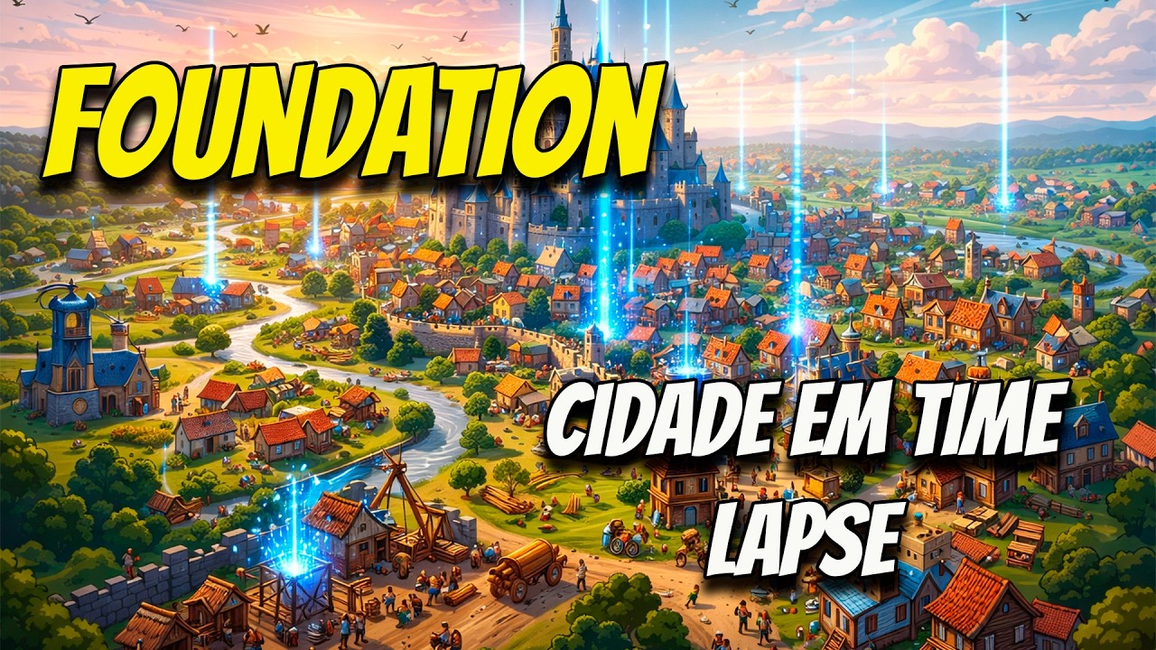 Construindo e Organizando Minha Cidade | Foundation Time Lapse