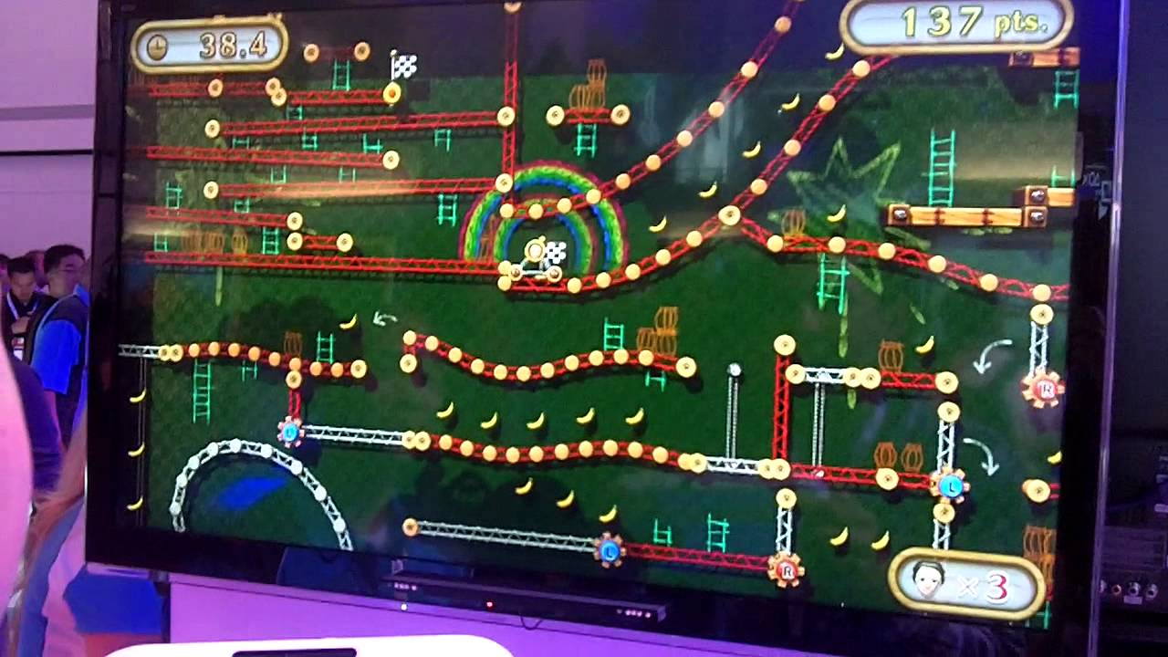 Nintendo Land: Donkey Kong's Crash Course - Wii U Gameplay Footage (E3 2012)