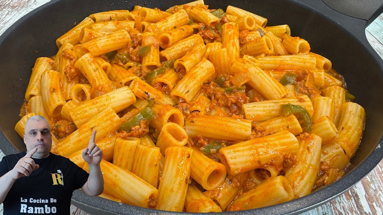 &iexcl;Es tan delicioso que repetir&aacute;s una y otra vez! &iexcl;Comida rica y abundante! 😍 RECETA DE PASTA