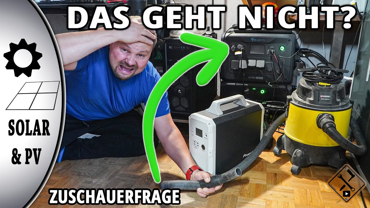 Bluetti AC300 Elektromotoren funktionieren nicht? Elektromotor mit Powerstation betreiben? Geht das?