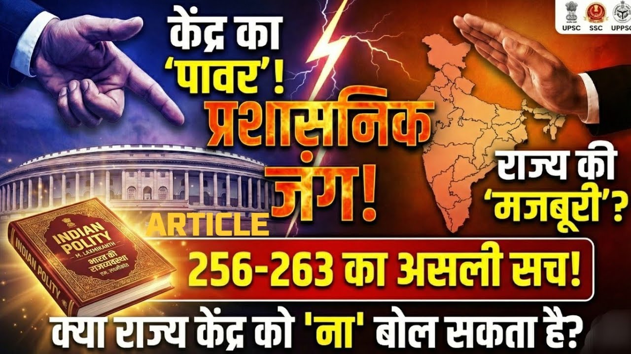 Administrative Relations (Article 256 to 263) | Indian Polity | UPSC, UPPSC, BPSC, SSC, Lekhpal