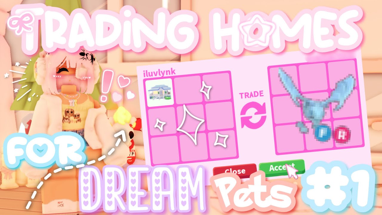˚୨୧⋆｡ Trading Homes For Dream Pets! #1 | Trading Video - #adoptme #adoptmetrades ♡༊*·˚