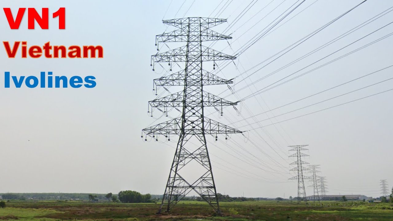 VN1 Power lines in Vietnam. (338)