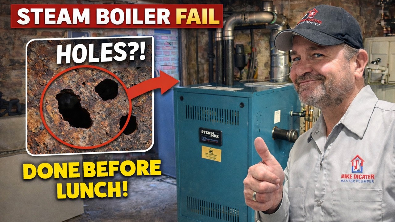 Steam Boiler FAILED with HOLES in Heat Exchanger&hellip; Replaced Before Lunch! (Burnham SteamMax)