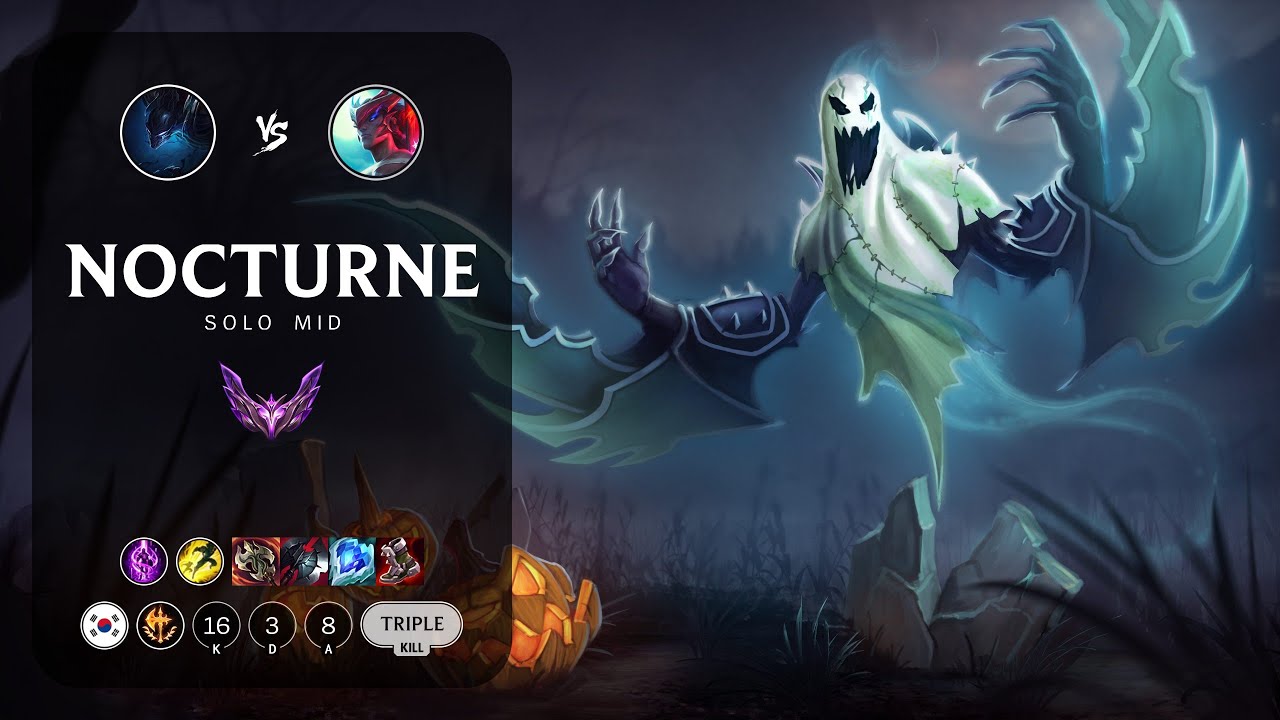 Nocturne Mid vs Yone - KR Master Patch 14.3