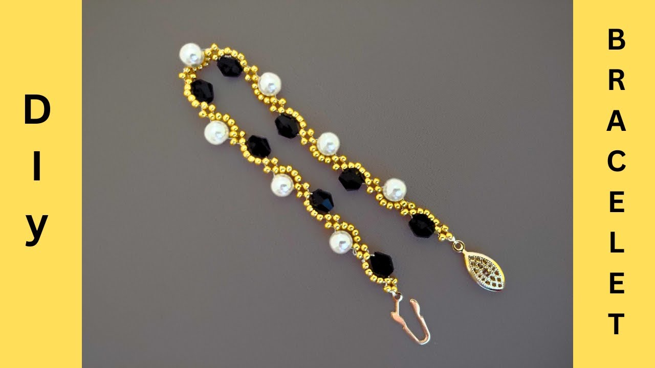 Beaded bracelet tutorial. DIY beaded bracelet.#beadedbracelettutorial, #diybracelets