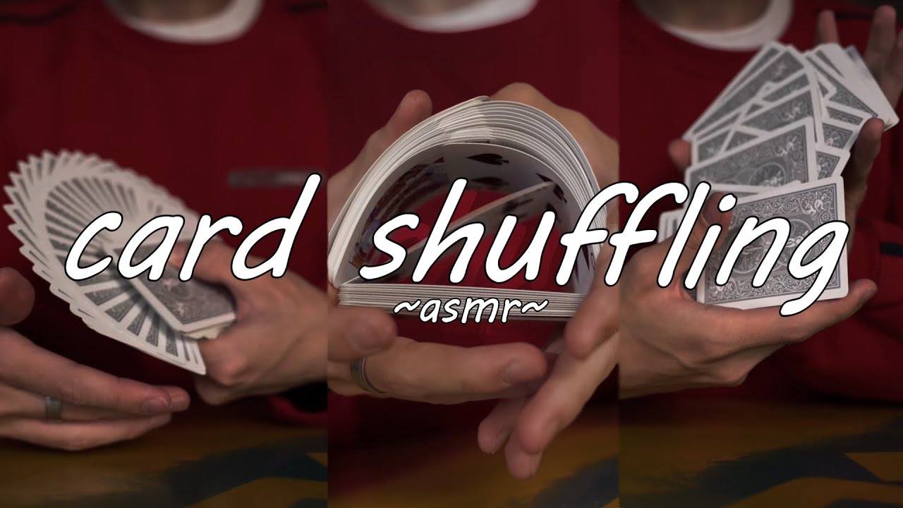 Card Shuffling with Three Different Types of Decks // ASMR
