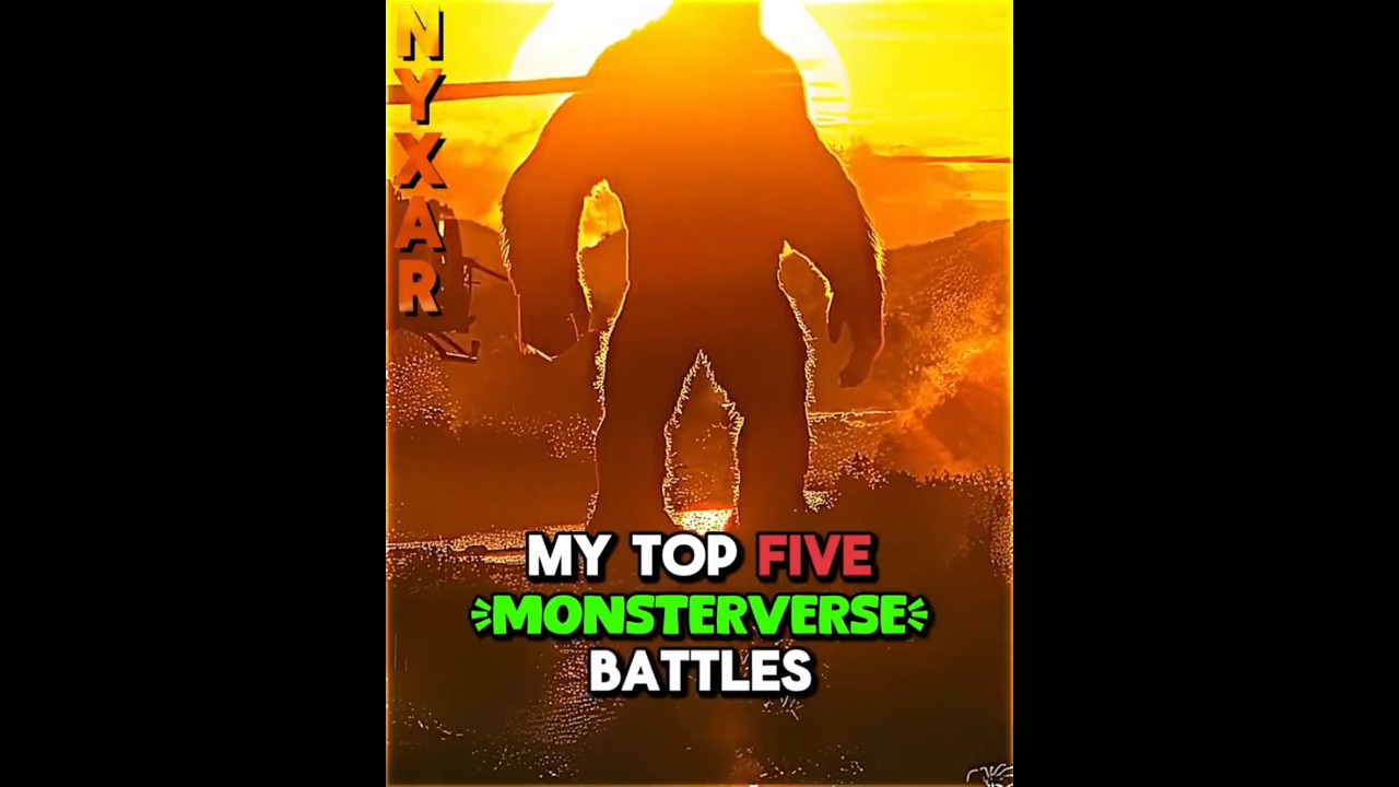 my top 5 monsterverse battles 🔥 #godzilla #monsterverse #toho #legendary #shimo #edit #fyp