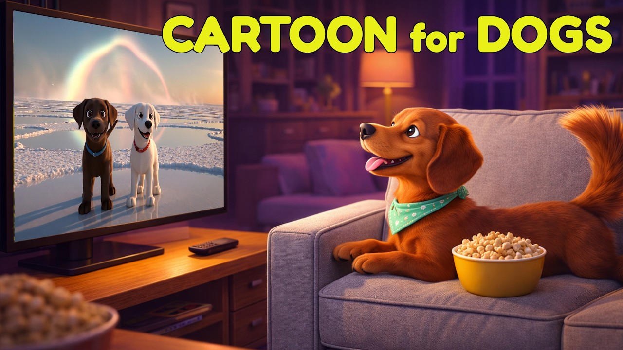 24 Hours of Cartoon for Dogs to Watch🐾Soft Chill Music for Running Dogs & Calm Behavior 🐾Dog TV