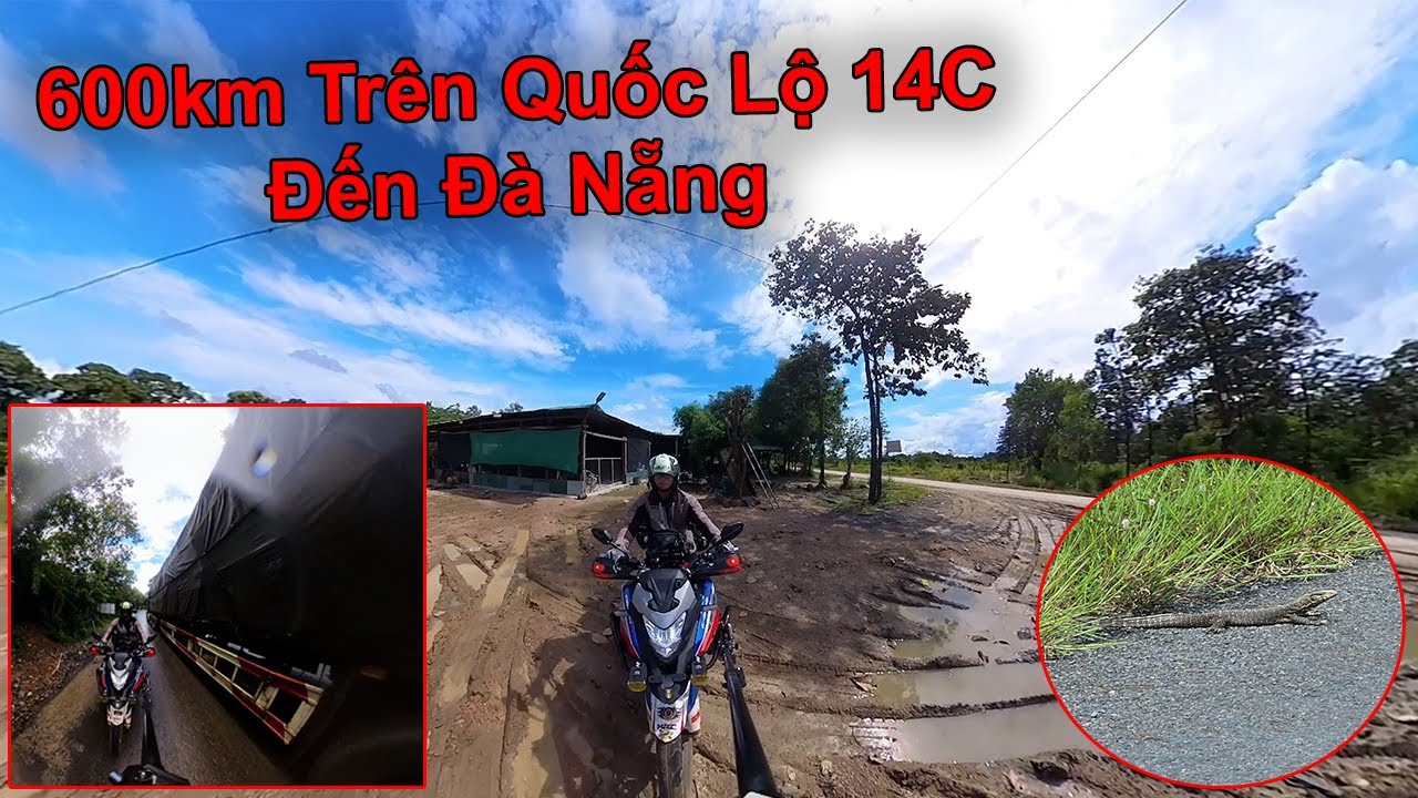 Phượt Cùng Già Gân #2 - Độc Hành Hơn 600Km Đến Đà Nẵng Bằng Quốc Lộ 14C - Xe Ôm Vlog