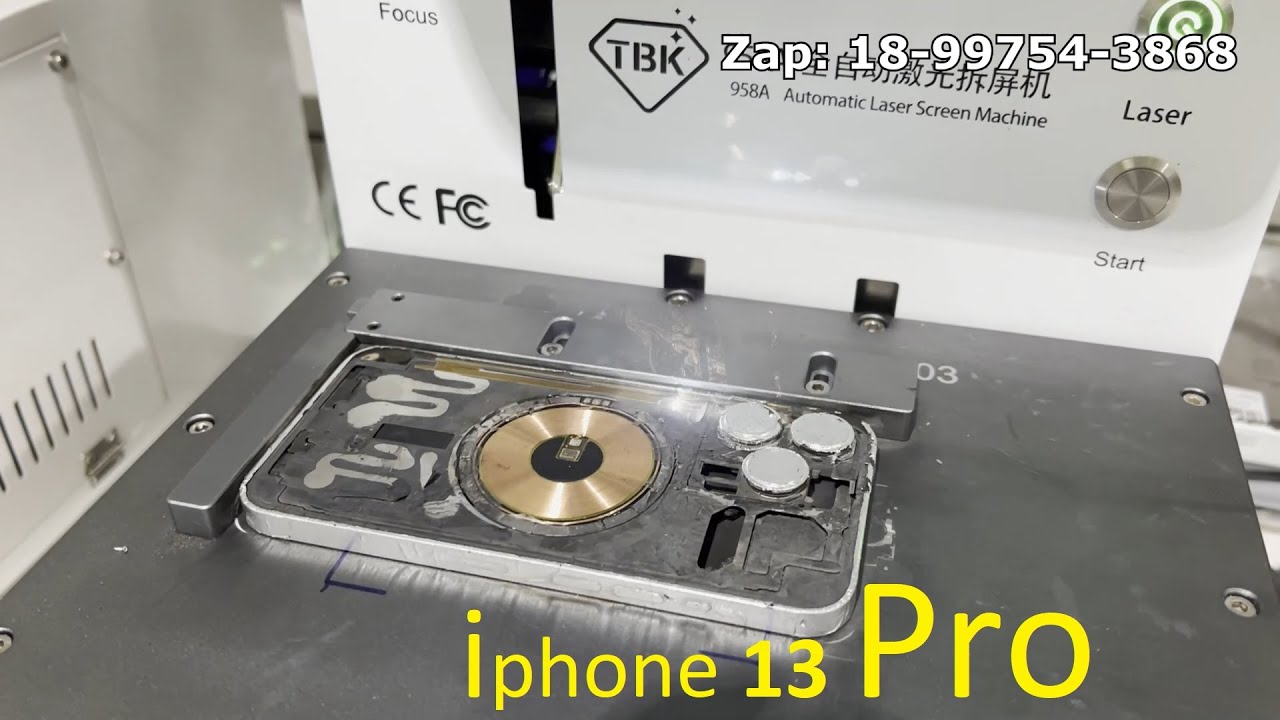 IPHONE 13 PRO Troca da Tampa Traseira no Laser