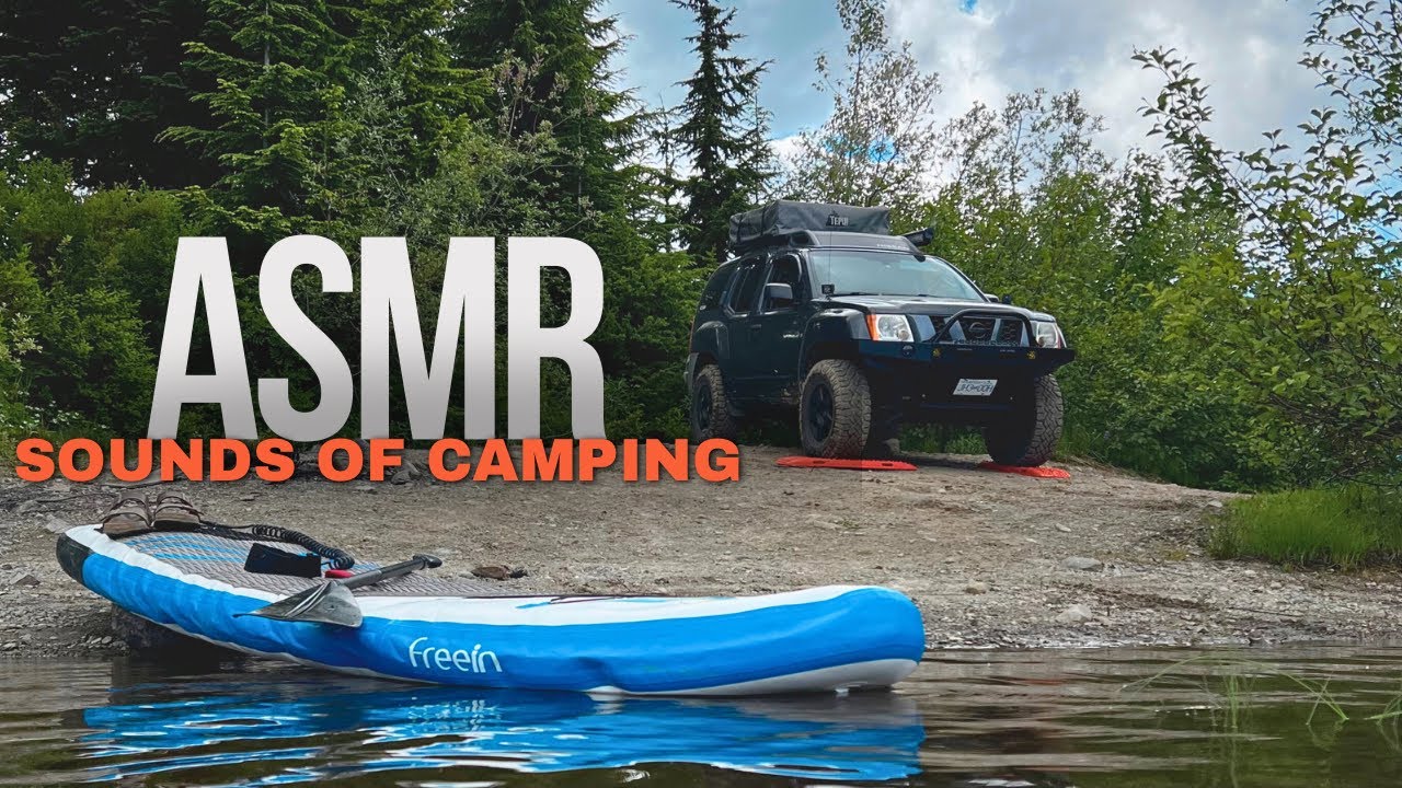 Peaceful Solo & Remote Lakeside Truck Camping | Sounds of Nature | ASMR