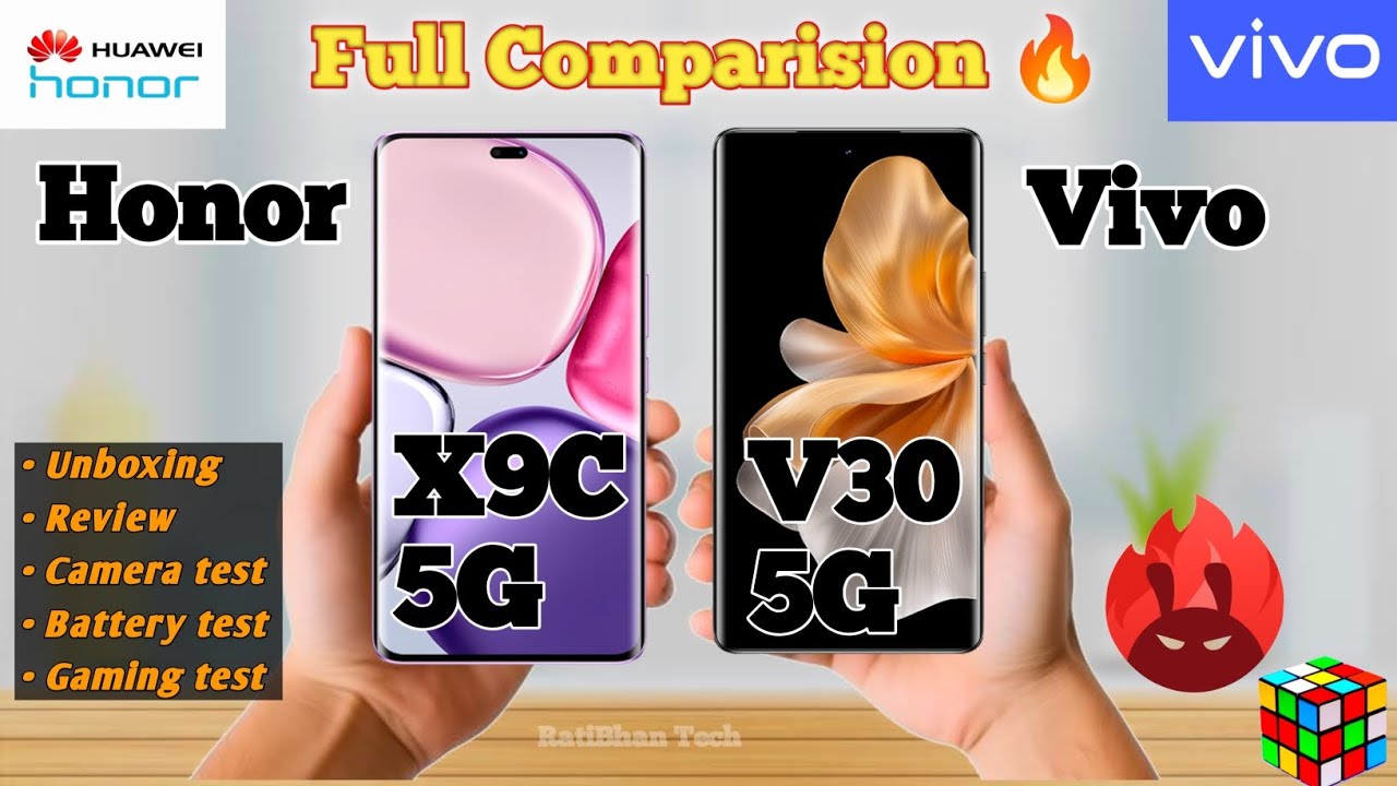 Vivo V30 5G VS Honor X9C 5G Full Compression - Camera || Battery || Price || Review || Featutes