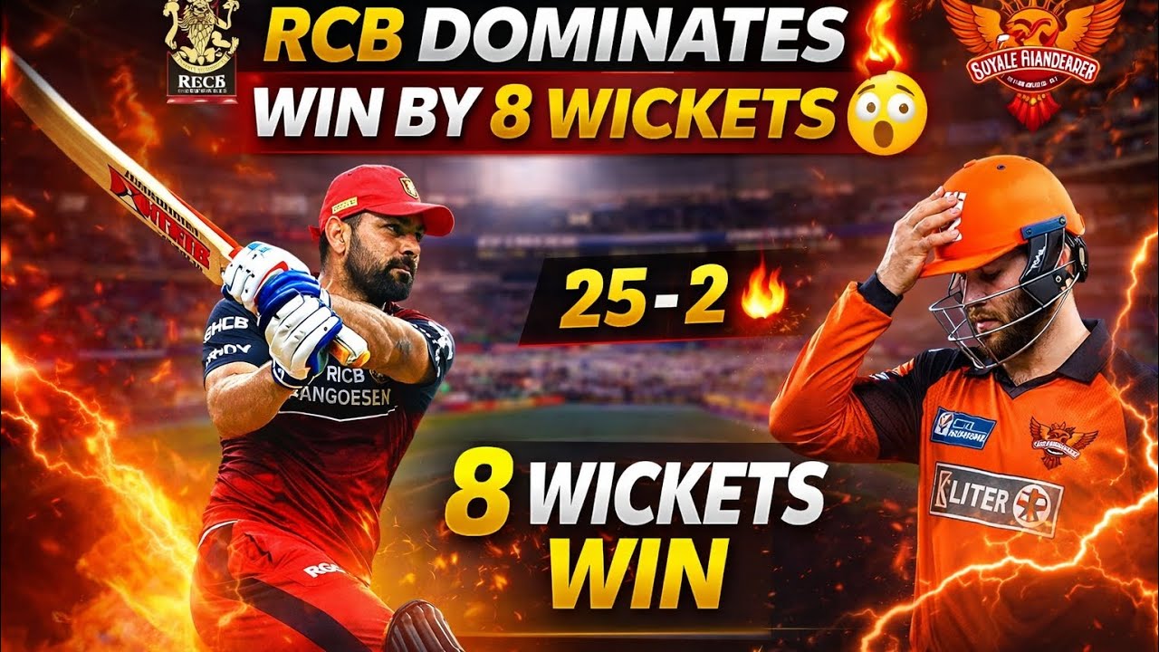 Основные моменты матча RCB против SRH ⚡ | Матч односторонний 😳 #RCB #ViratKohli #IPL #RCBvsSRH #C...