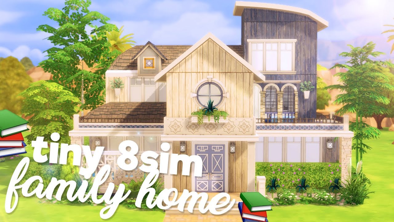 TINY 8 SIM FAMILY HOME?! // The Sims 4: House Building
