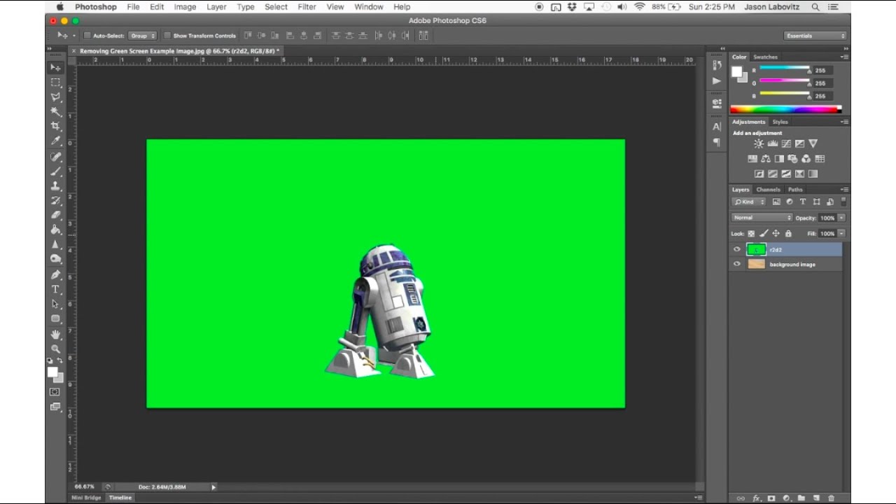 Photoshop CS6 | Green Screen Removal Part 01