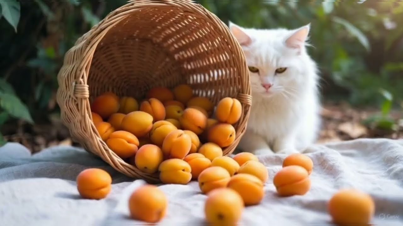 Clever cat Jo khubani k bagg main khubani ki peaking or loading ker Rahi Hoti hi