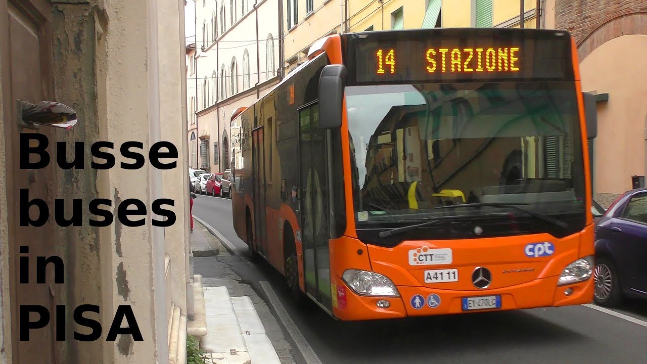 Busse - buses  in PISA -  Italien - Italy - Italia - BredaMenarinibus - Mercedes-Benz Bus