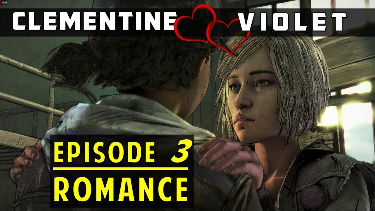 [Violet & Clementine] All Moments from Episode 3 - The Walking Dead (Clem x Violet Romance)