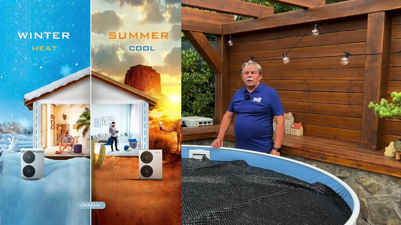 Zohrievajte vodu v bazéne teplným čerpadlom pre ohrev bazénov a víriviek.