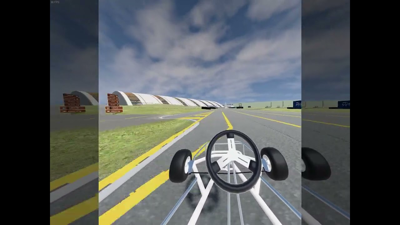 BeamNG VR - Formula Kart Classic Testing at Kartland Lentola