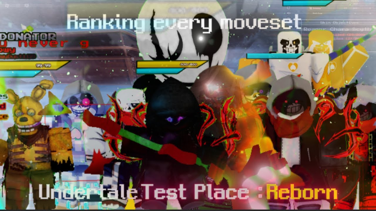 Ranking Every Moveset/Character In Undertale Test Place Reborn