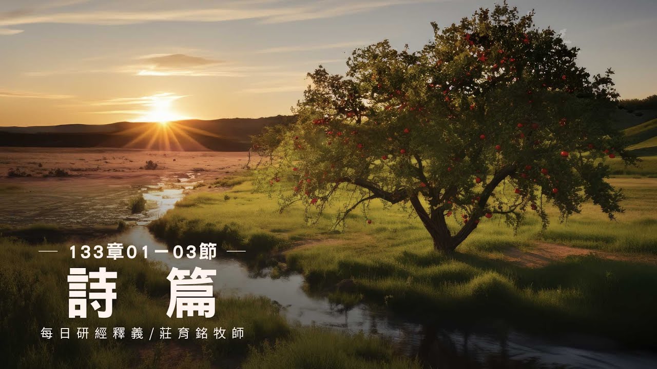240316 詩篇 133篇1~3節 看哪弟兄和睦同居何等美善 (附小組討論題庫於留言區)