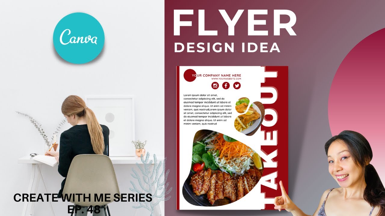 CREATE WITH ME - EASY MINIMALIST CANVA POSTER DESIGN TUTORIAL FOR BEGINNERS