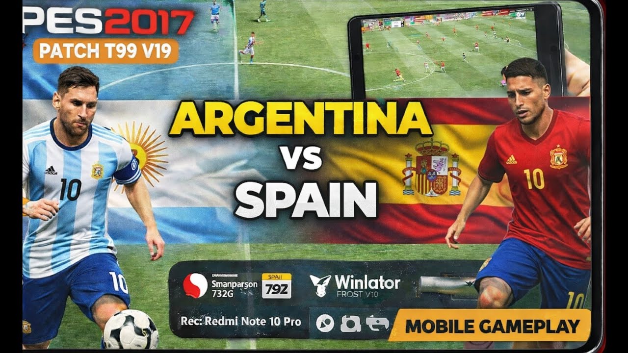 Argentina vs Spain | Champions Clash Simulation | PES 2017
