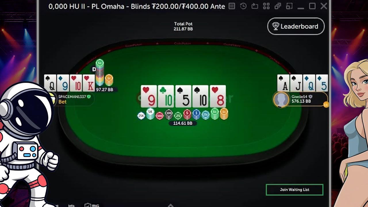 SPACEMAN1337 vs. Giselle54 | 200/400 HU PLO Highlights (Cards Up)